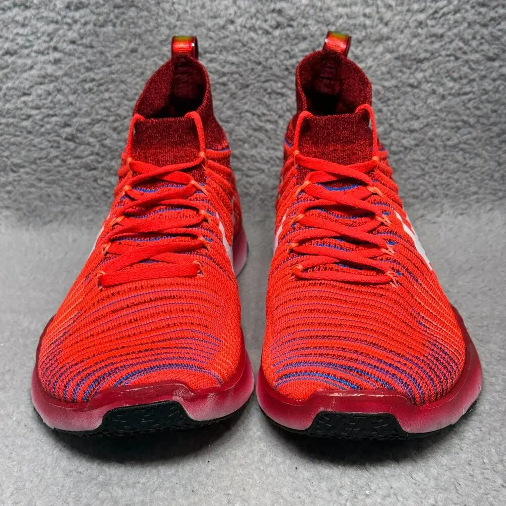 Nike Free TR‎ Force Flyknit Mens Size 10 Training Shoes Sneakers Red 833275-616